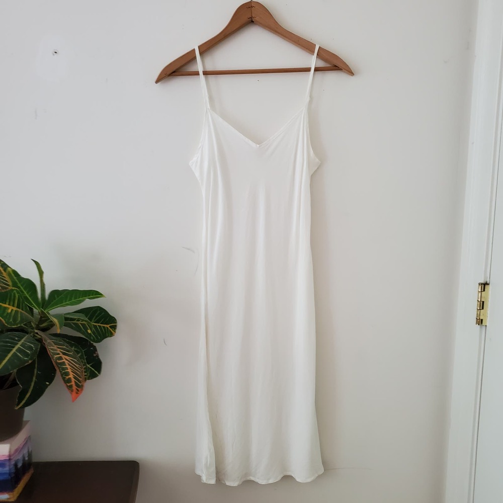 Maje Roseray Ecru Cream Strappy Slip Dress